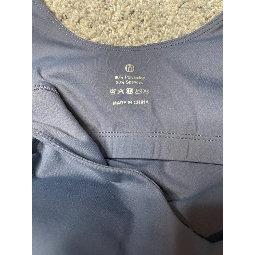 NWT The Gym People Sports Bra Women's M Wireless Pull On Tank Gym Active Yoga - Picture 6 of 7